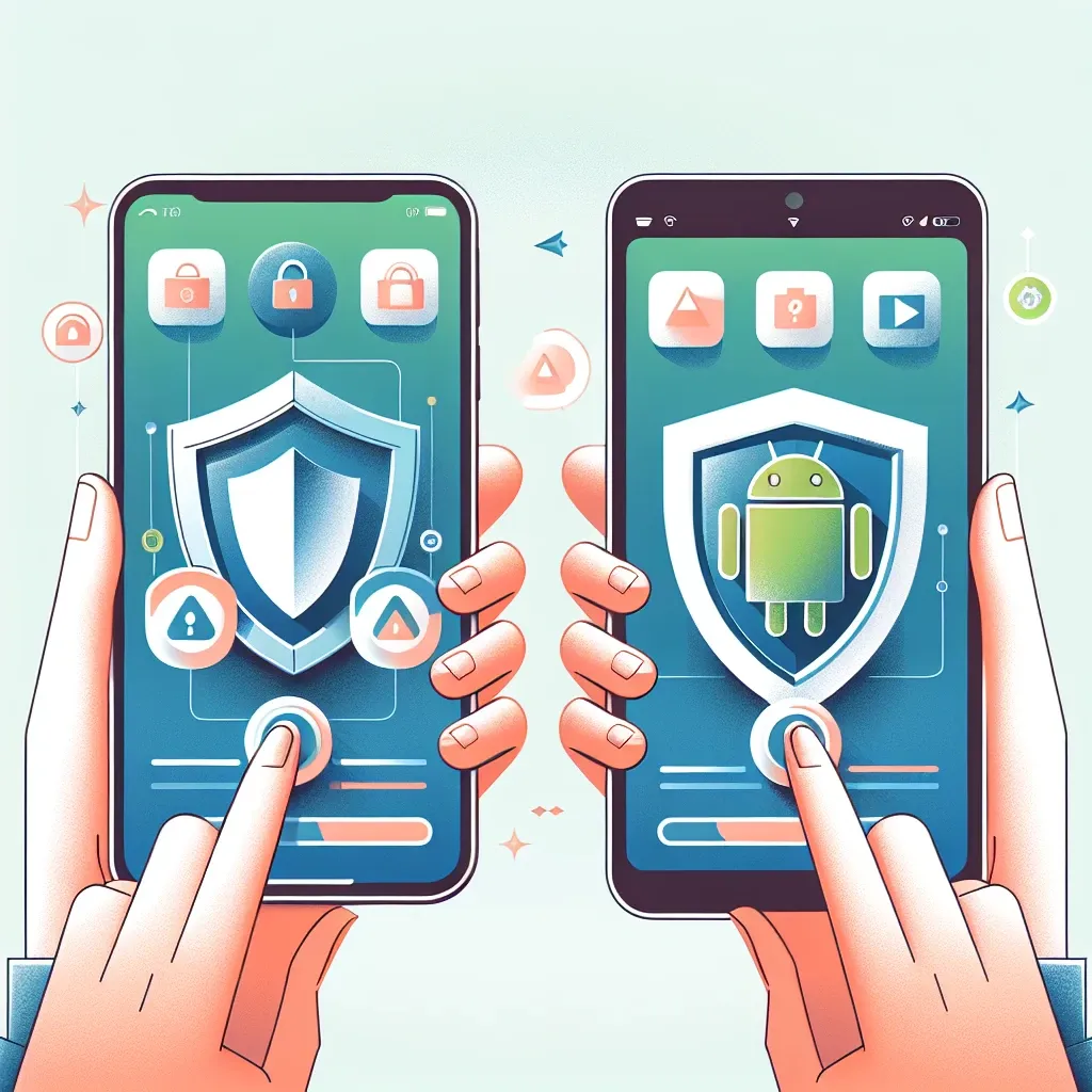"Step-by-step guide for installing antivirus software on iOS and Android devices, illustrated with screenshots for easy understanding and user-friendly tips."