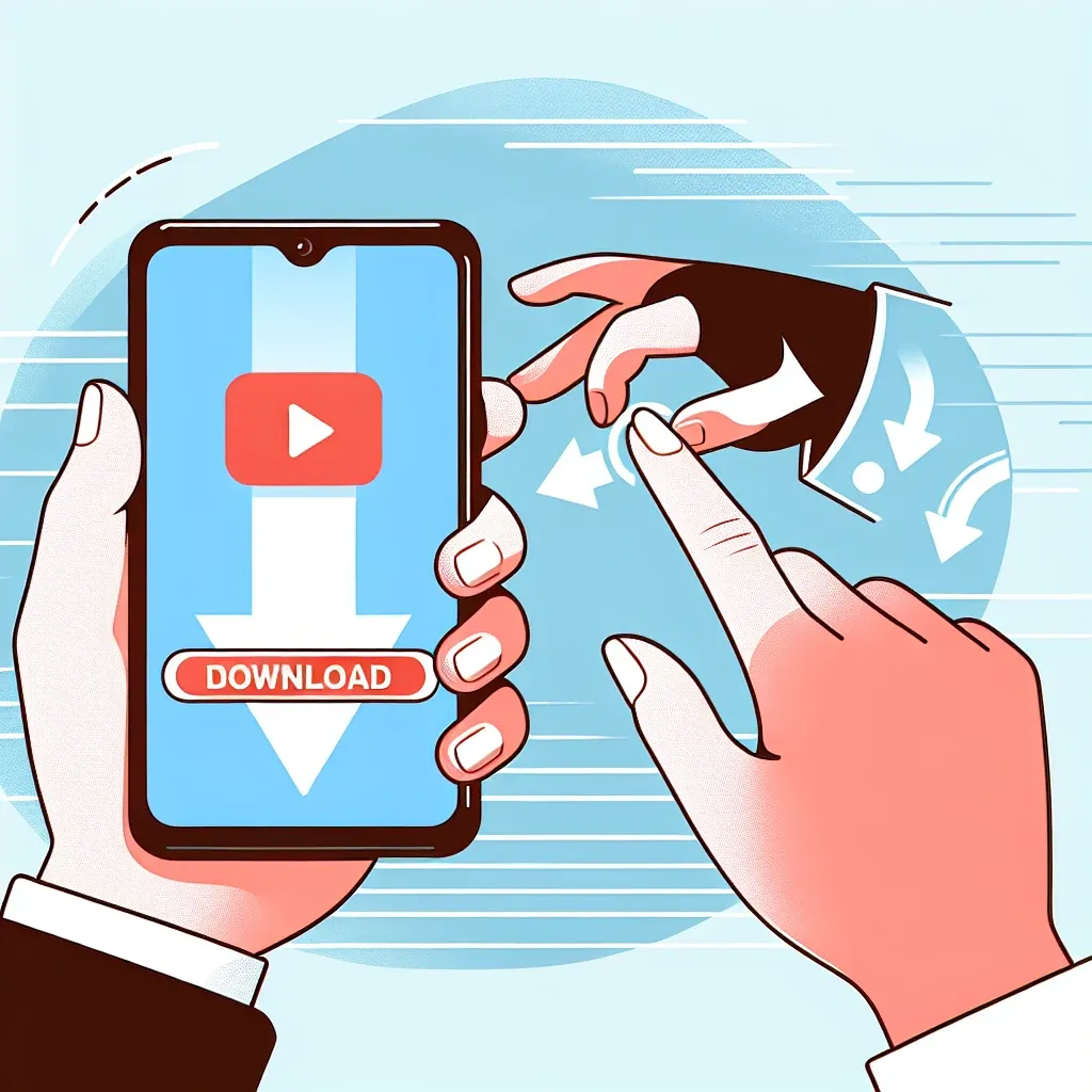 "Person using a smartphone to download TikTok videos with a downloader app, showcasing the easy process of saving favorite content from TikTok."
